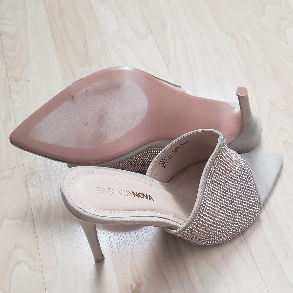 Gold Rhinestone heels - Picture 3 of 3